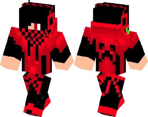 Red Creeper Boy Minecraft Skin Minecraft Hub