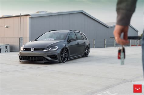 2017 Golf R Variant Gets Stanced On Vossen Wheels For Tuning Debut