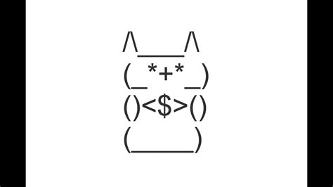 Front View Cat Copy And Paste Text Art Youtube