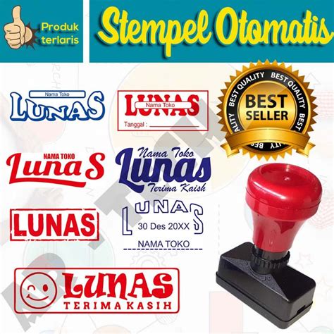 Jual Stempel Lunas Stempel Toko Stempel Otomatis Shopee Indonesia