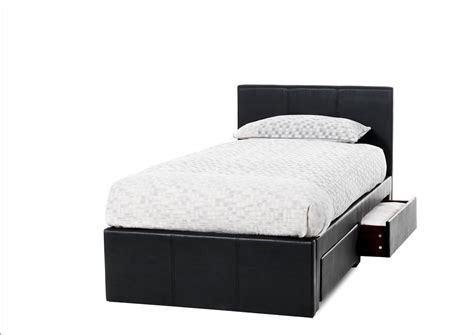 serene latino faux leather bed frame