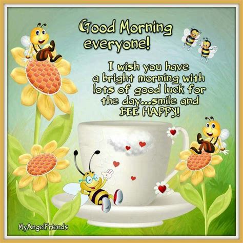 Bee Happy Good Morning Sister Good Morning Wishes Good Morning