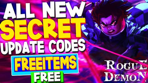 All New Secret Update Codes In Rogue Demon Codes Rogue Demon Codes