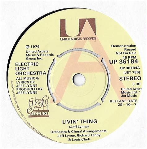 Electric Light Orchestra Livin Thing 1976 Vinyl Discogs