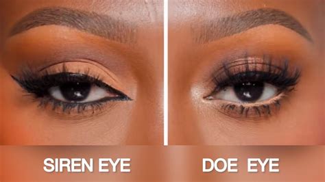 doe eye vs siren eye tutorial youtube