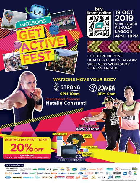 Watsons Getactive Fest Kembali Admin Ada Tiket Percuma Nak Bagi Korang