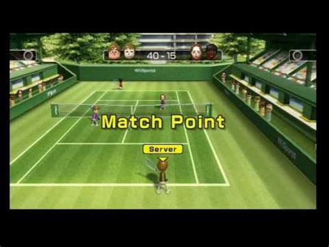 Wii Sports Tennis Champion Sarah And Elisa Youtube