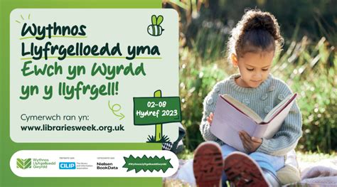 Social Graphics 2023 Welsh • Libraries Week