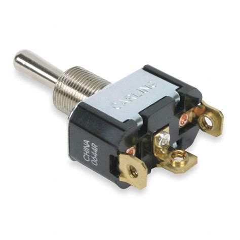 They are always installed in pairs and use special wiring connections. CARLING TECHNOLOGIES Toggle Switch, Number of Connections: 3, Switch Function: Momentary On/Off ...