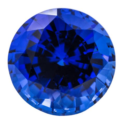 Round Chatham Lab Grown Blue Sapphire Gems Blue Sapphire Chatham Blue