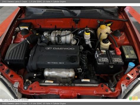 16 Liter Dohc 16 Valve 4 Cylinder 2002 Daewoo Lanos Engine