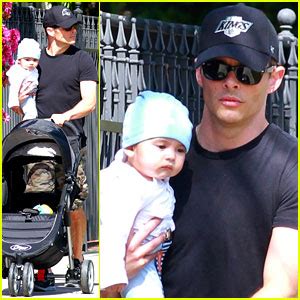 The 30 rock star, who briefly dated costa after his split from wife lisa linde in 2011, picked the name and is being very supportive, a source tells people. James Marsden Walks with Son William Luca | Celebrity ...