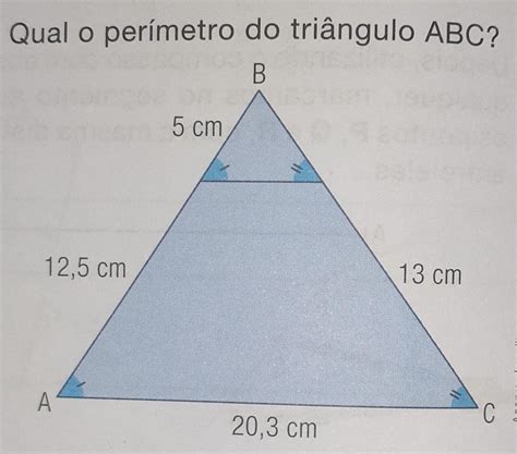 Qual O Perimetro Do Triangulo Abc Ou Seja A Soma Das Medidas De The