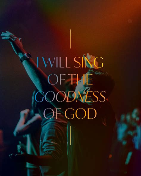 I will sing of the goodness of God - Sunday Social