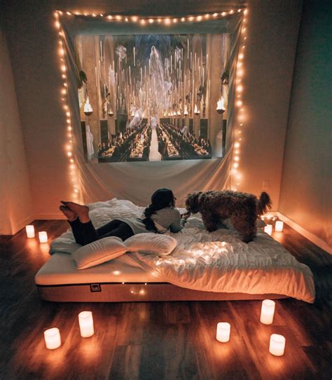 Maybe you would like to learn more about one of these? The coziest place to relax | Movie night room, Projector ...