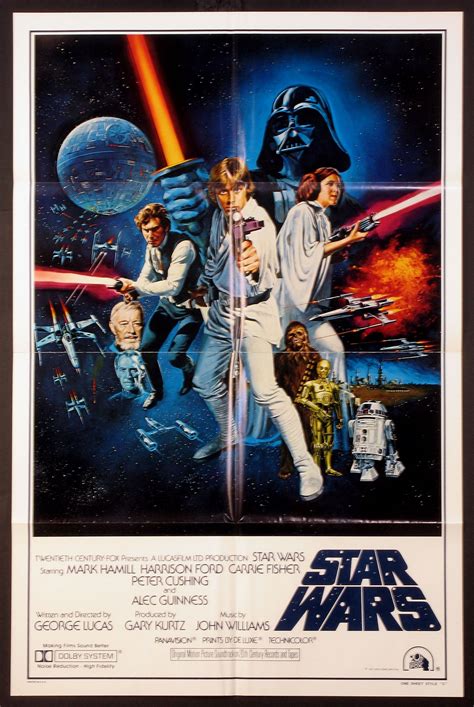 Star Wars 1977 Original One Sheet Size 27x41 Movie