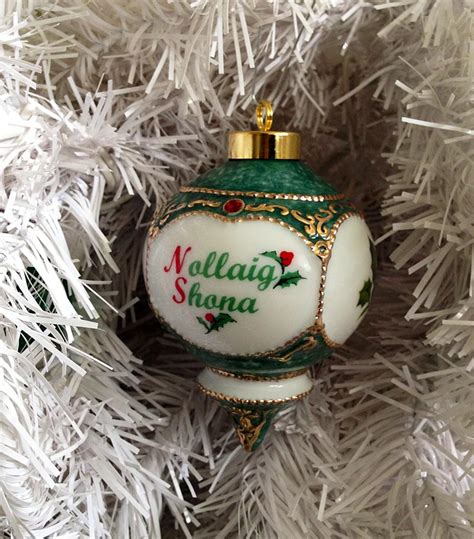 Irish Christmas Ornament Nollaig Shona Ornament At