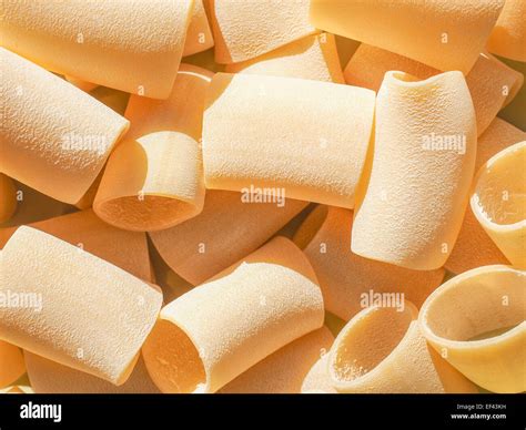 Italian Paccheri Pasta In The Shape Of Large Tubes From Campania And