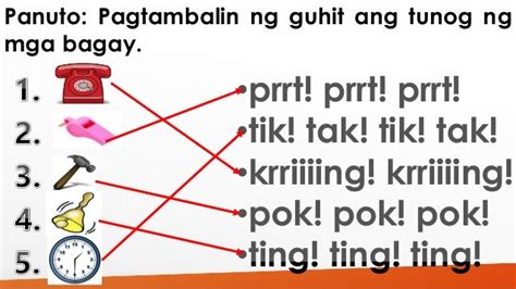 Mga Iba T Ibang Uri Ng Tunog Unang Hakbang Sa Pagbasa Aralin 1 Mobile