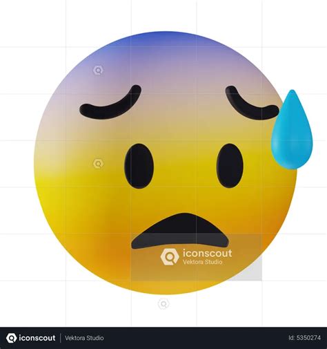 Sad Confuse Emoji Emoji 3d Icon Download In Png Obj Or Blend Format