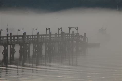 Free Images Sea Coast Water Dock Fog Mist Boat Lake Pier