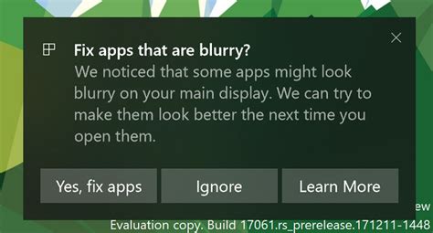Apps And Features Turn On Or Off Fix Scaling For Apps That Are Blurry In