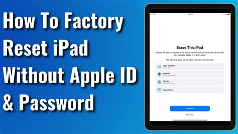 How To Factory Reset Ipad Without Apple Id And Password 2023 Ios 15