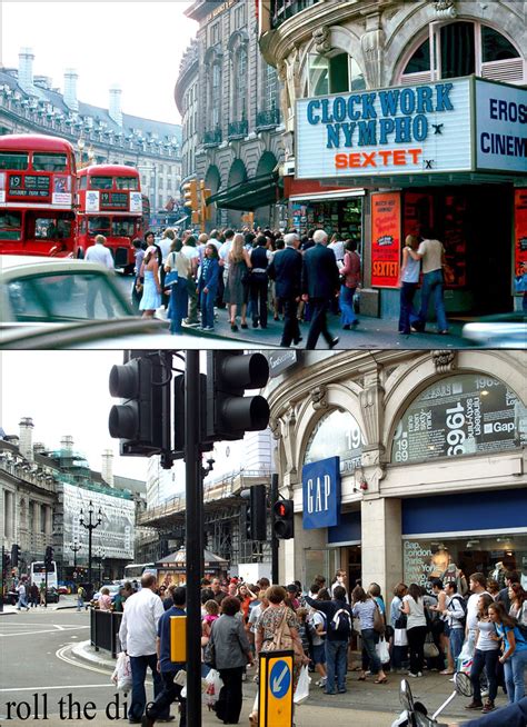 Piccadilly Circus 1976 2010 Many Thanks To Affendaddy Flickr
