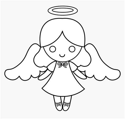 Angel Outline Png Angel Clipart Drawing Png Transparent Png Kindpng