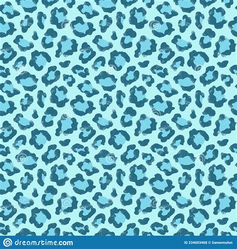 Seamless Colored Animal Skin Pattern Repeated Leopard Skin Design