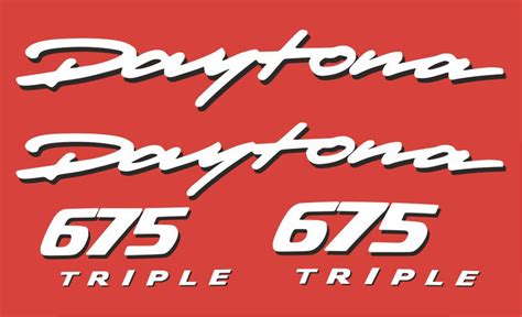 Daytona 675 2007 Triumph Stickers Set Mxgone Best Moto Decals