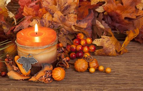 Candle Autumn Wallpapers Wallpaper Cave