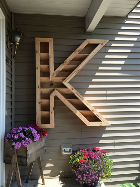 It's a unique way to freshen your home. DIY Cedar Monogram Planter Box - Ellery Designs | Letter ...