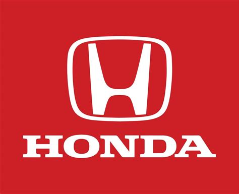Honda Logo Brand Symbol With Name White Design Japan Car Automobile