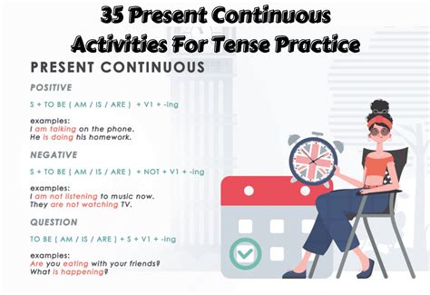 Present Continuous Activities For Tense Practice Teaching Expertise Present Continuous