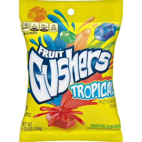 Gushers Tropical Peg Bag 8/ 4.25oz | Frank Silva & Sons