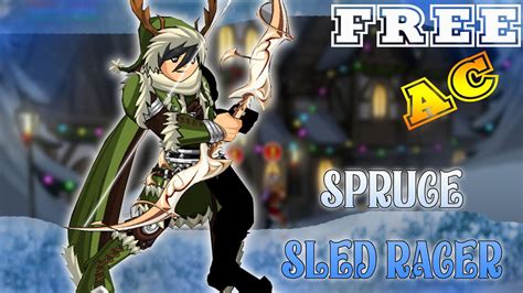 Aqw New Spruce Sled Racer Set L Vaderix Drops Frostval 2022 Youtube
