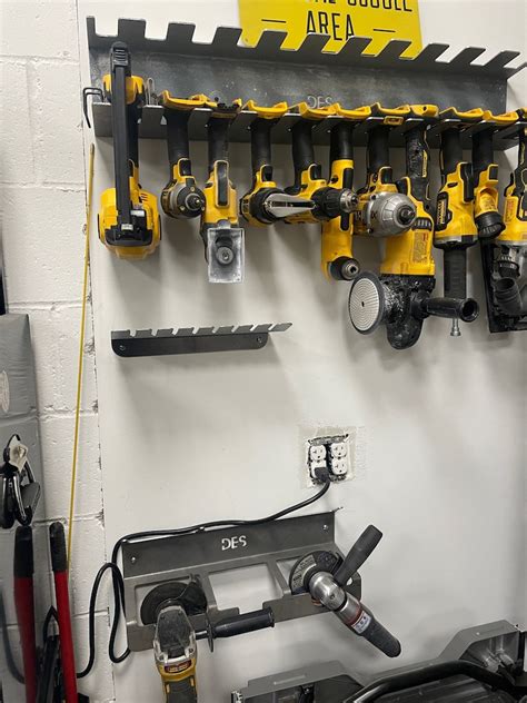 Extra Long Cordless Power Tool Rack And Holder Wall Mount For Etsy