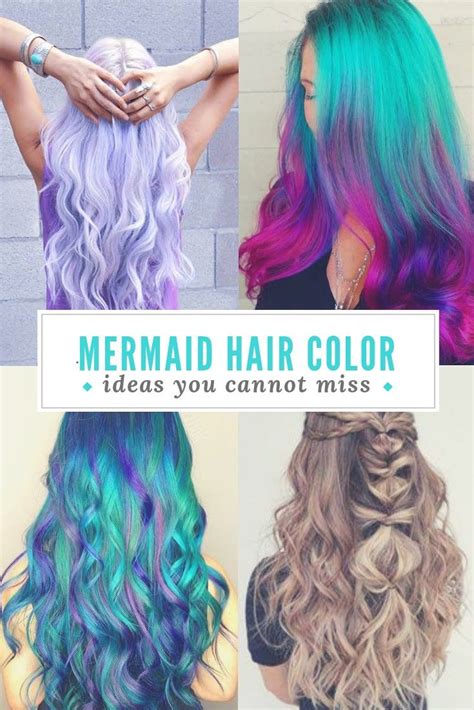 Mermaid Hair Color Ideas Mermaid Hair Color Galaxy Hair Color