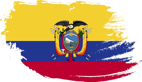 Free Ecuador Flag With Grunge Texture 12071432 Png With Transparent