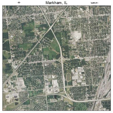 Aerial Photography Map Of Markham Il Illinois