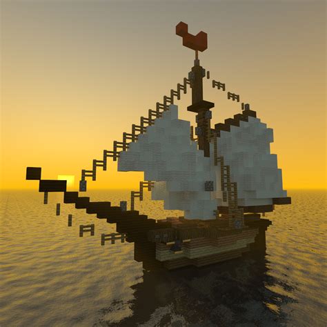 Wooden Sail Yacht Minecraft Map