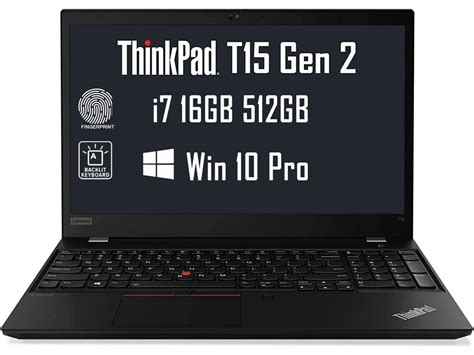 Lenovo Thinkpad T15 Gen2 Business Laptop156 Fhd Intel 4 Core I7