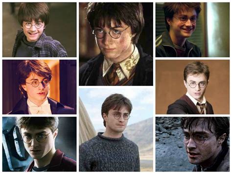 Collage Of Harry Potter From 1st Year To 7th Year Harry Potter Years