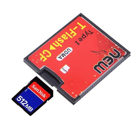 T Flash To Cf Type1 Compact Flash Memory Card Udma Adapter Up To 64gb