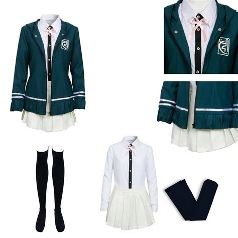Specialty Danganronpa Break Chiaki Dress School Girl Cosplay Uniform Costume Sets Nanami