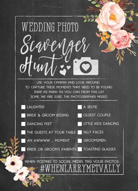 create the ultimate wedding scavenger hunt list jenniemarieweddings