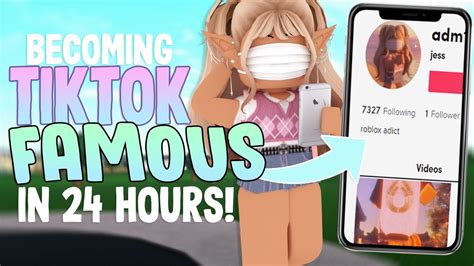 Becoming Roblox Tiktok Famous In 24 Hours Youtube