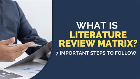 how to complete a literature review matrix