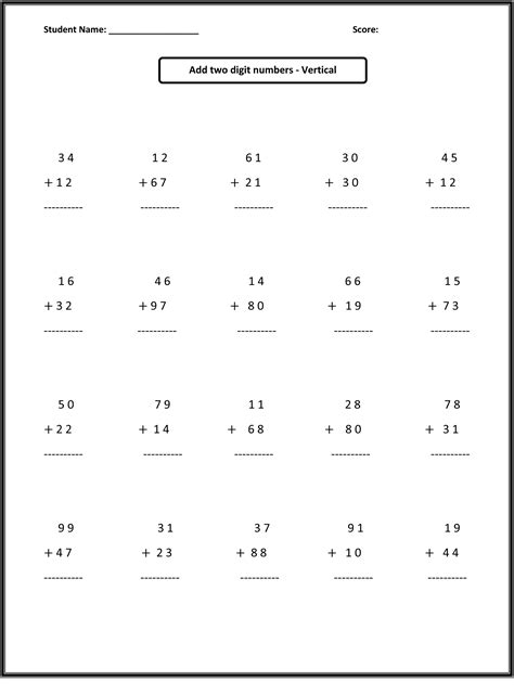 Printable 2nd Grade Math Worksheets Free